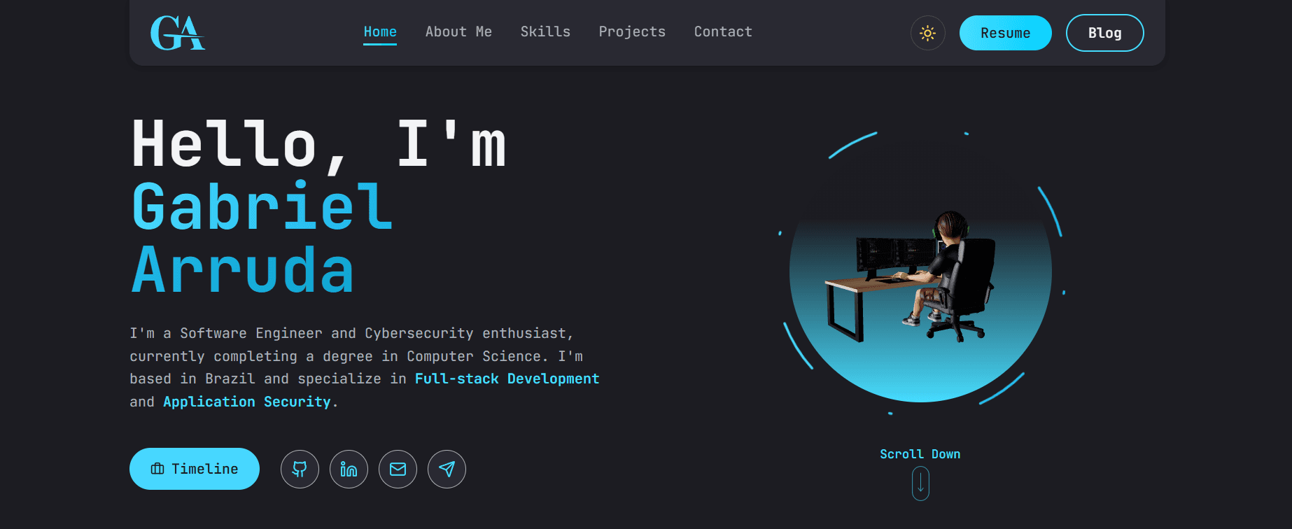 Screenshot of Portfolio